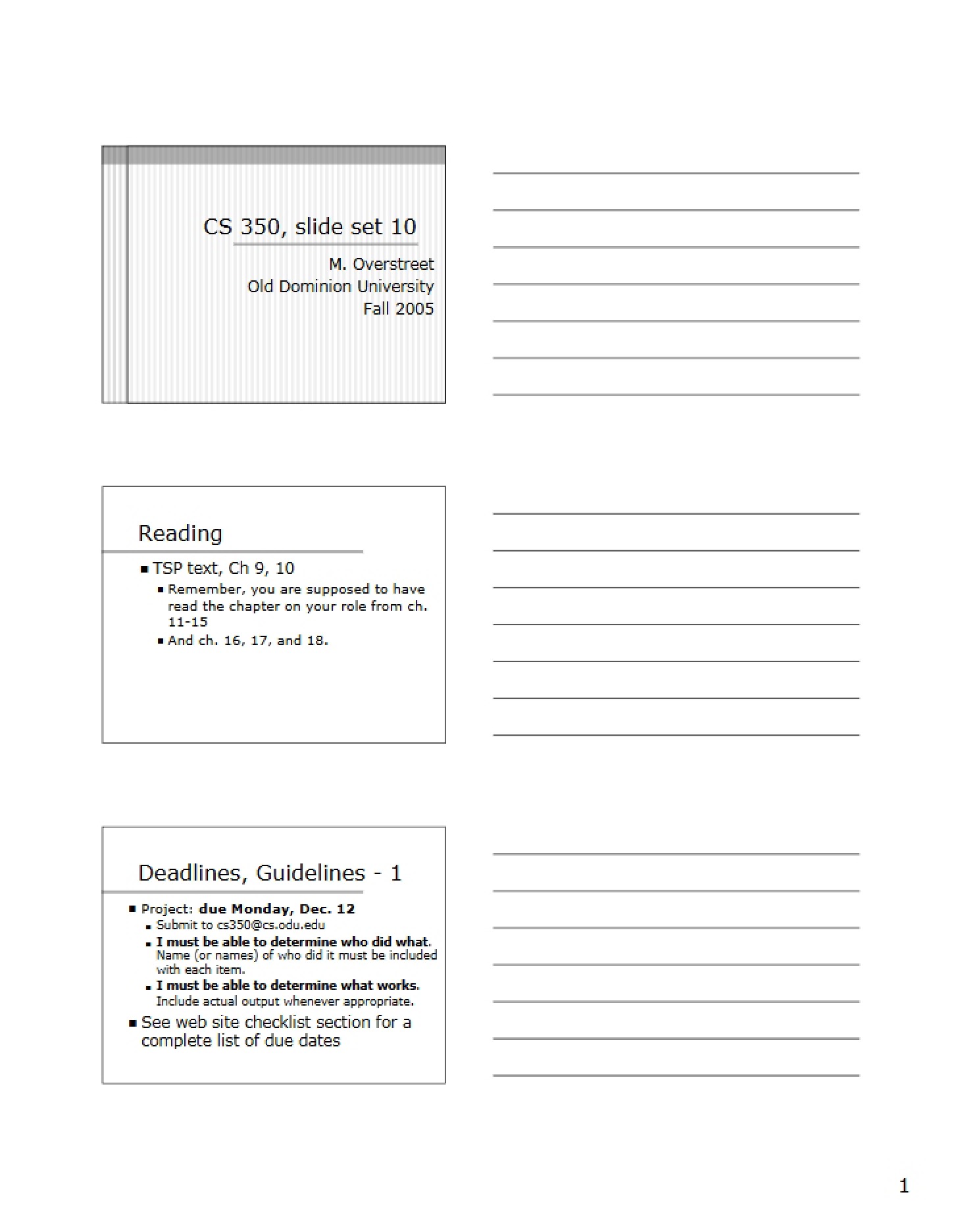 Lecture Notes - 8 Pages