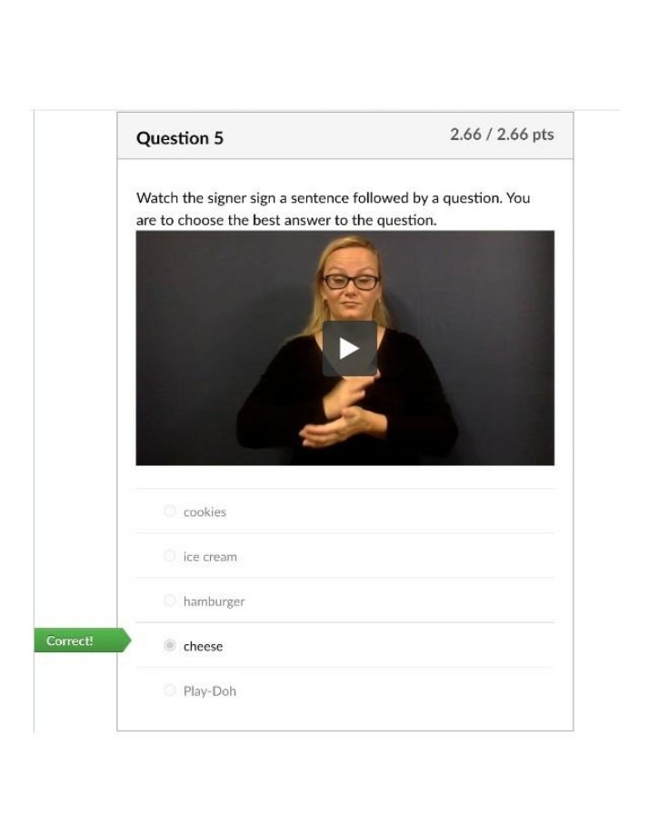 Trueway Unit 6 Comprehension Test, Question 5