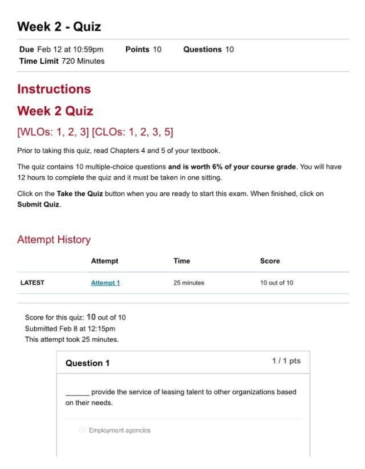 Quiz for Week 2