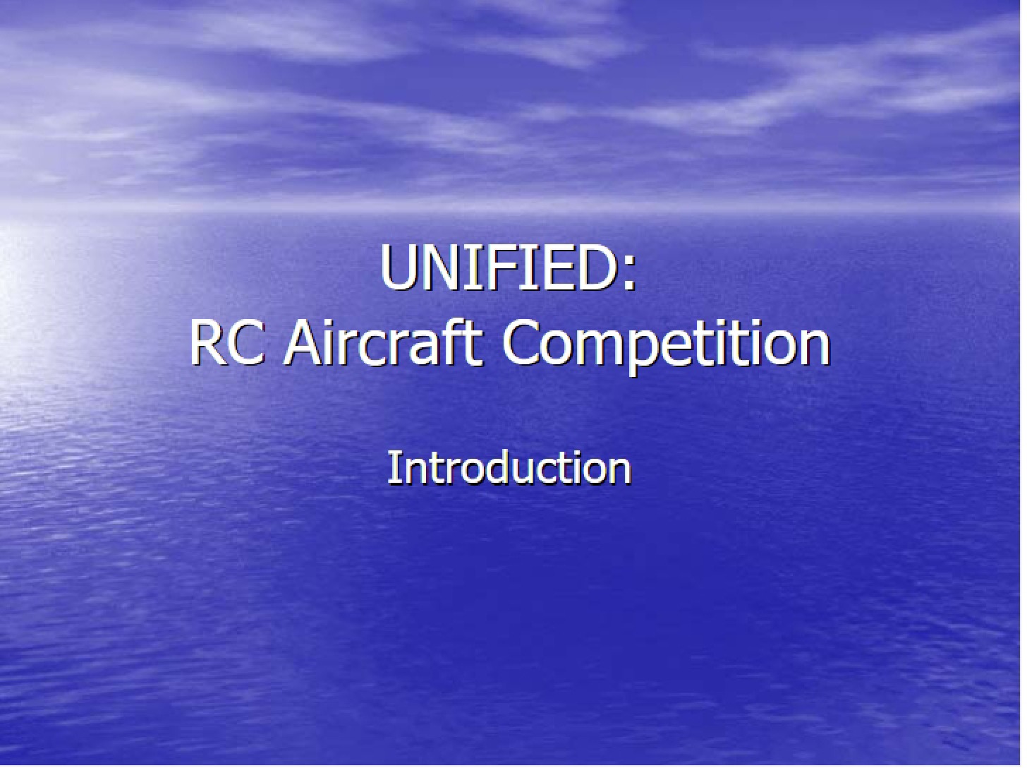 Competition Aircraft