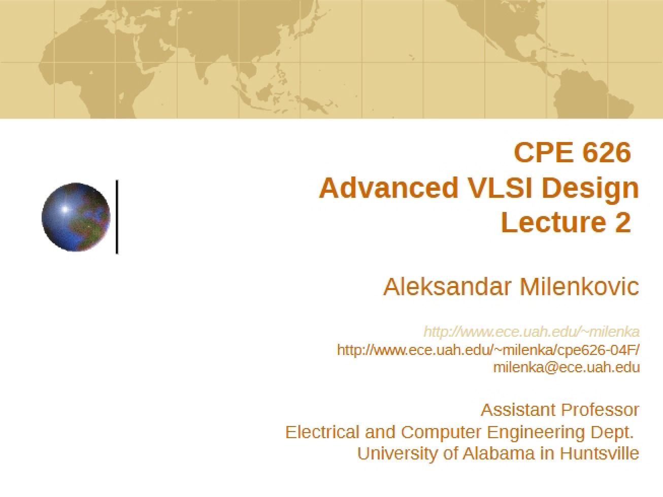 Design of Advanced VLSI