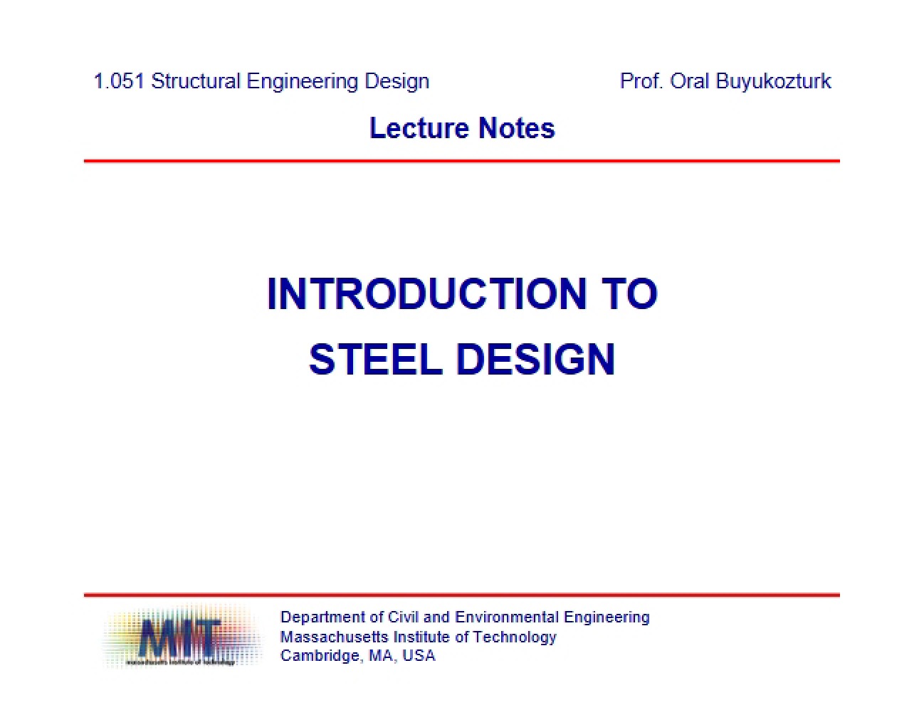 Steel Design Intro