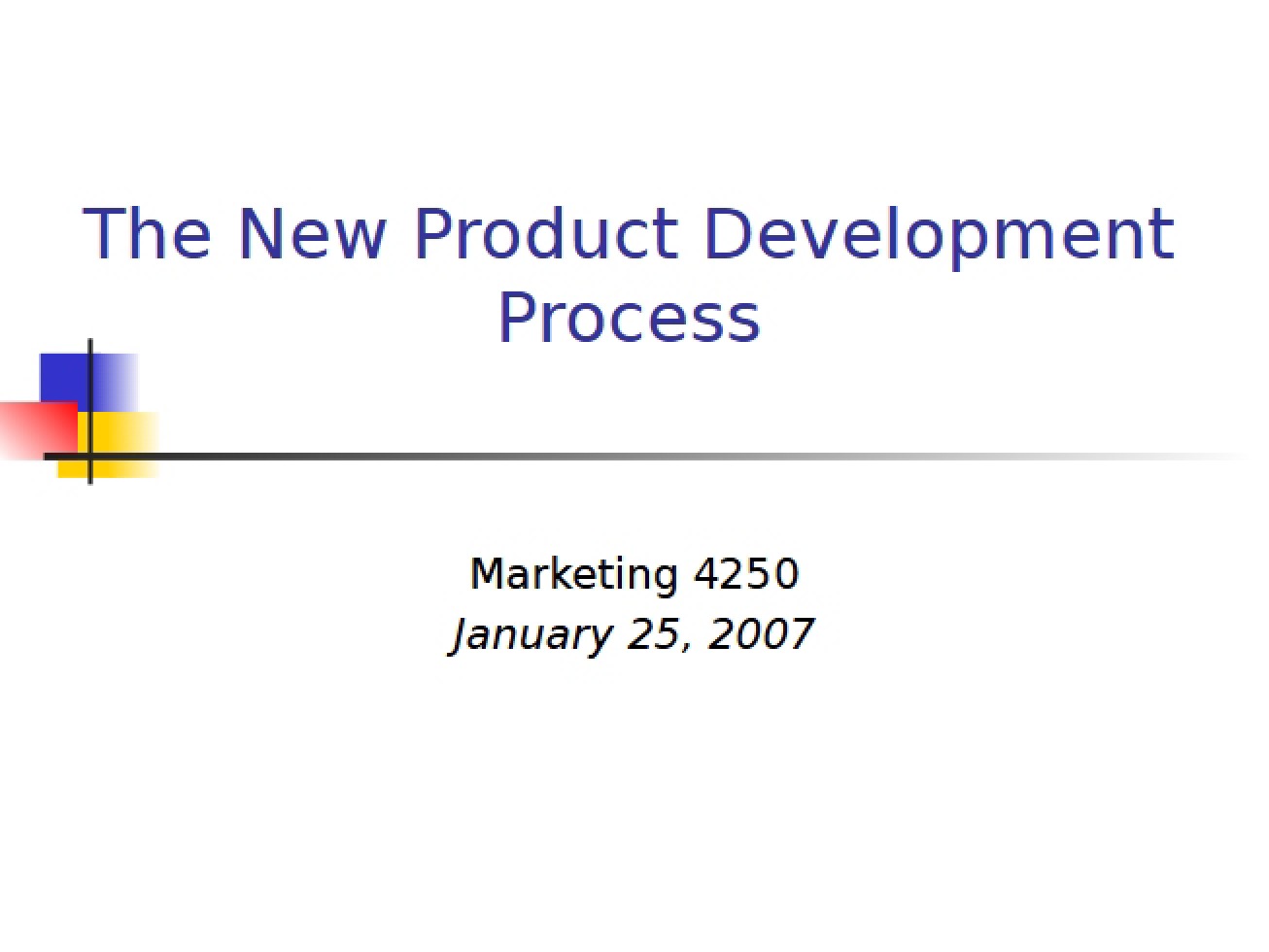 New Product Development Process