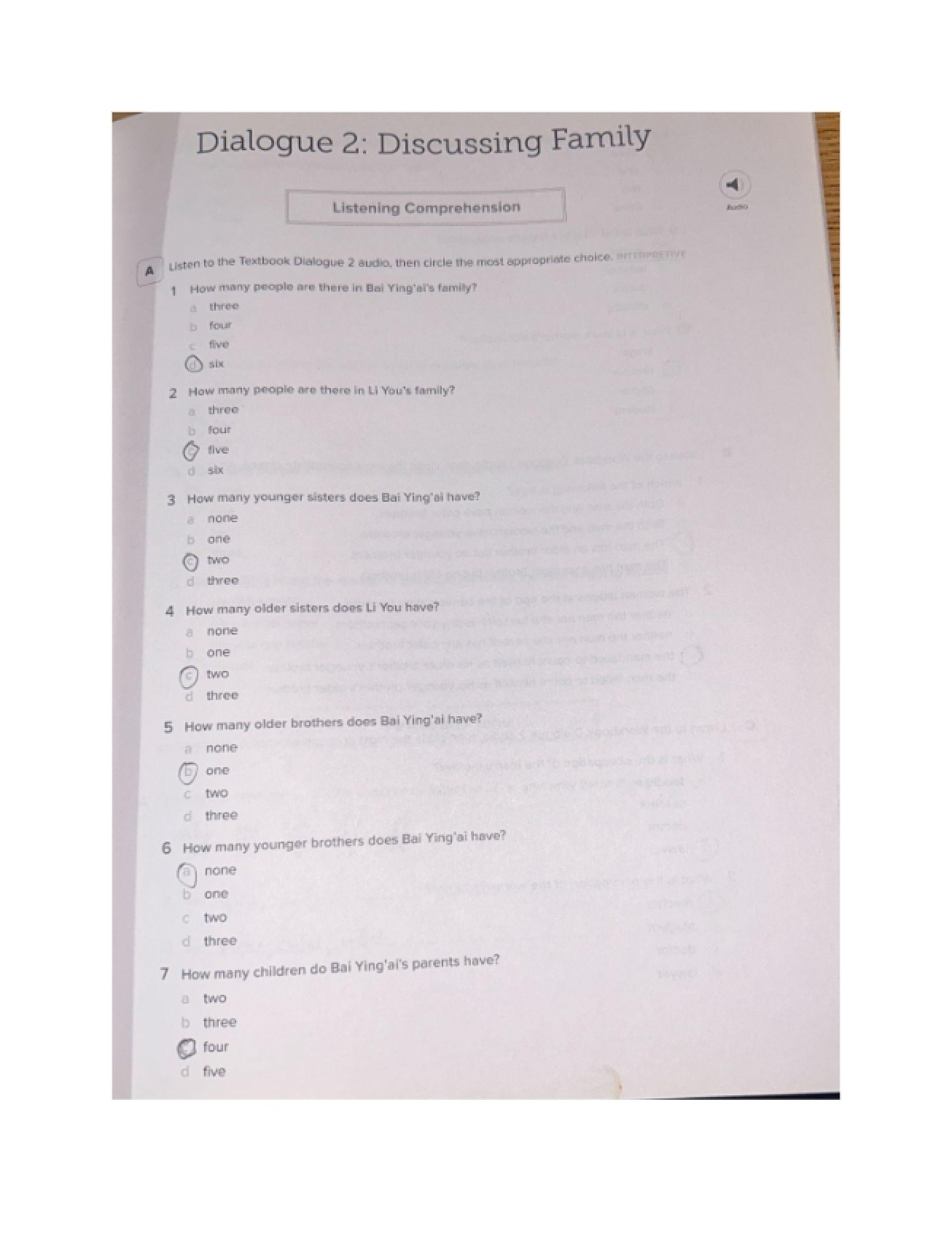 Dialogue Two from Lesson Two