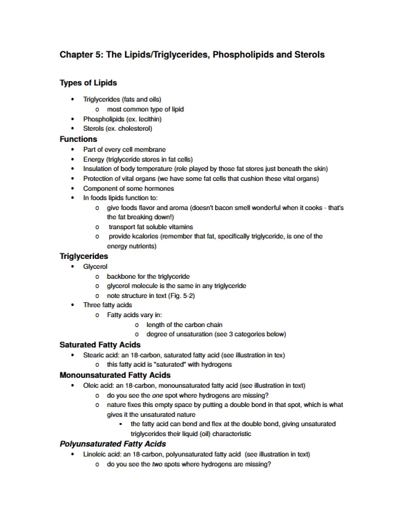 Notes for Chapter Five (v2)