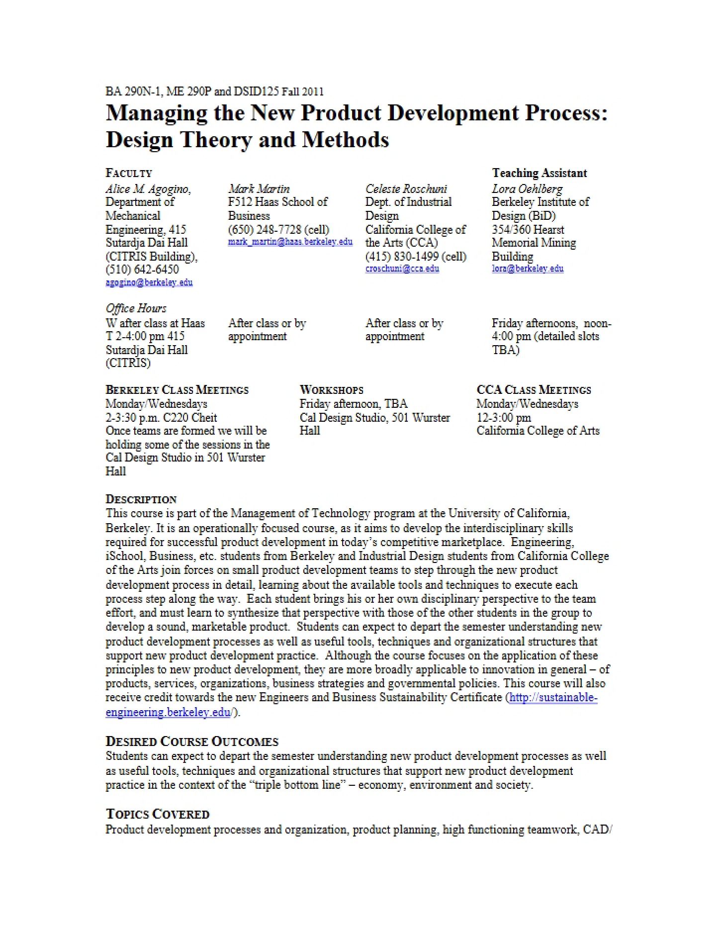 New Product Development Process Management