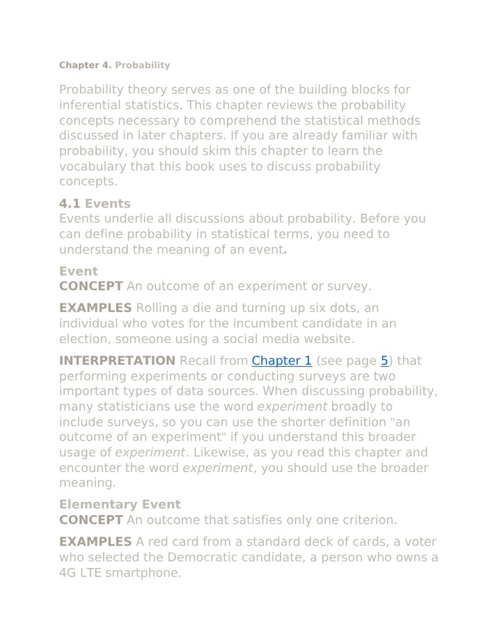 Probability Concepts and Definitions