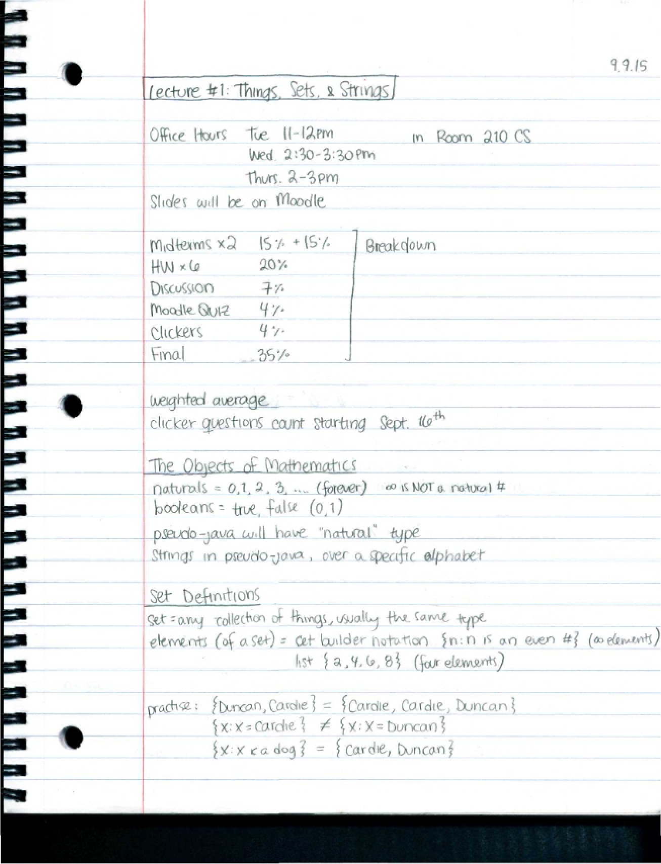 Computation Course Notes