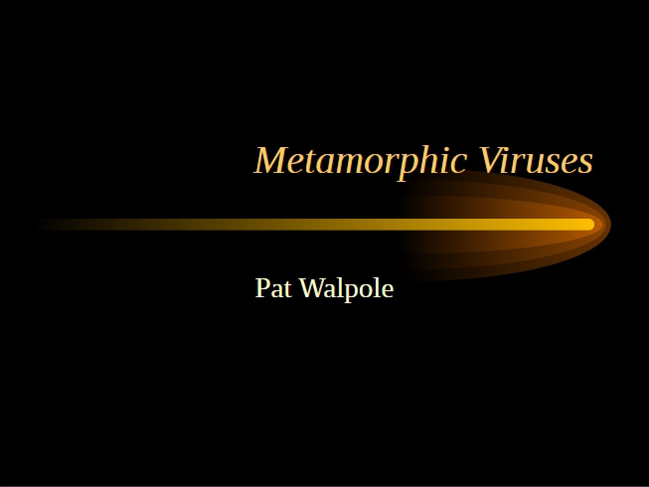 Analysis of Metamorphic Viruses