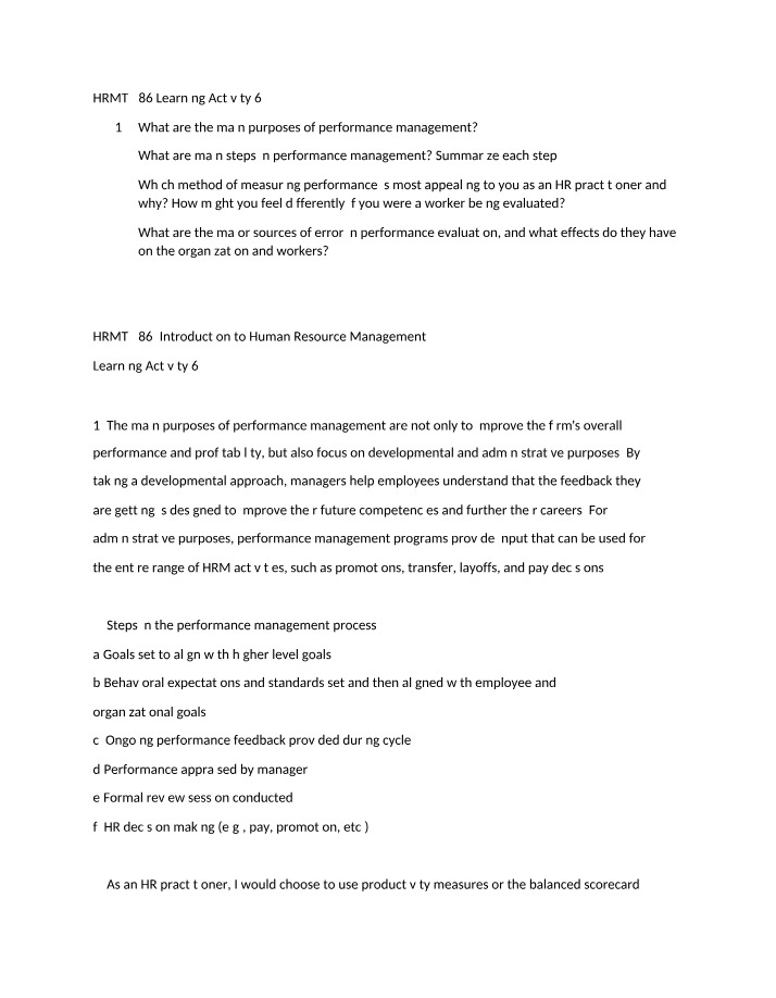 Learning Activity 6.2 - HRMT 386
