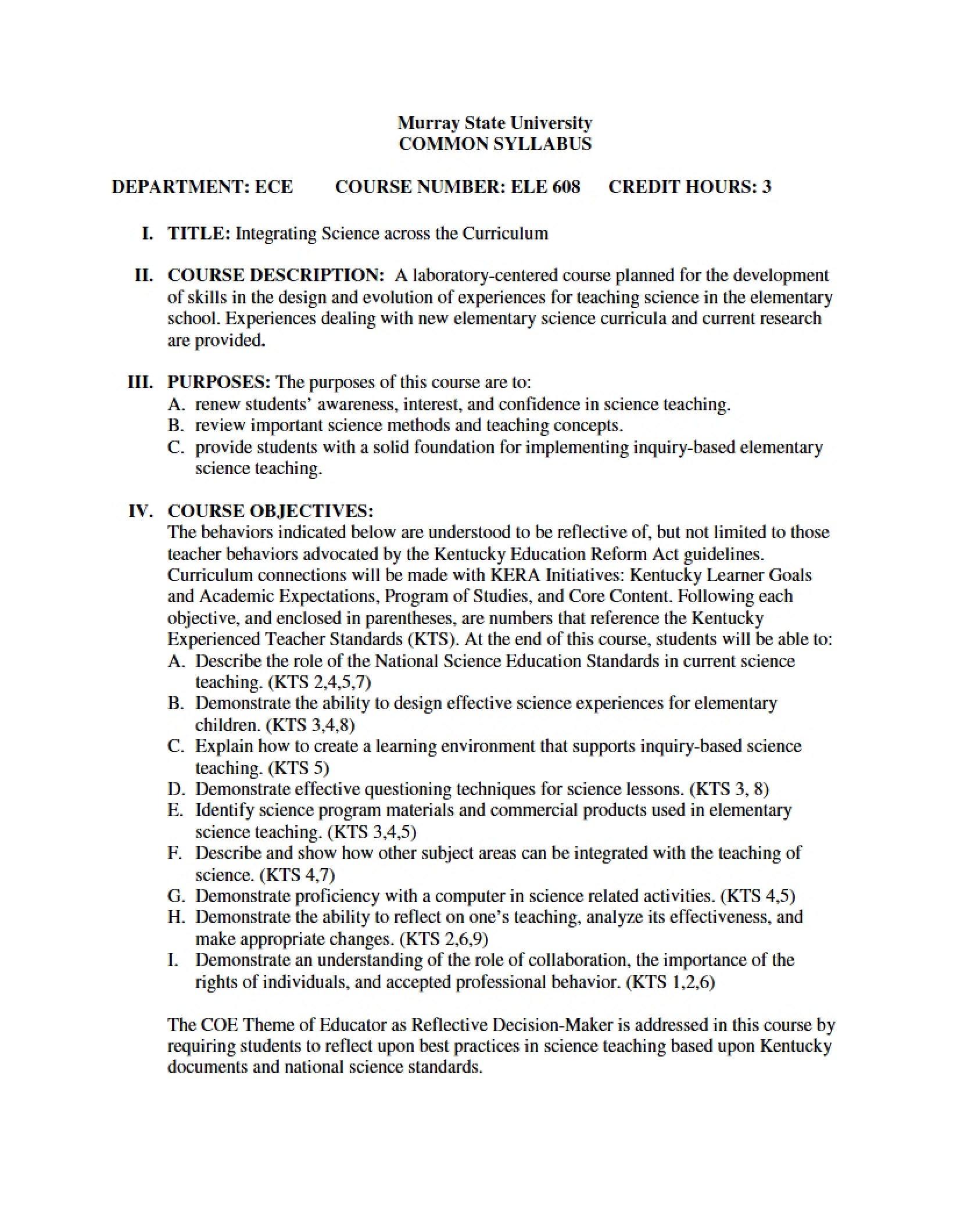Syllabus - ELE 608
