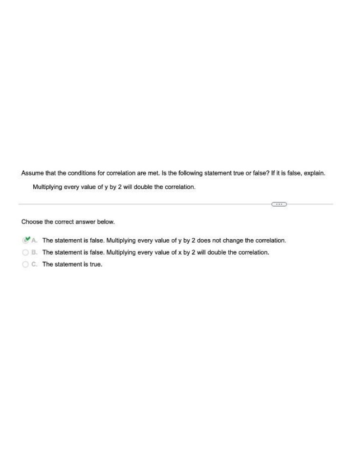 Does Multiplying Y Values by 2 Double Correlation