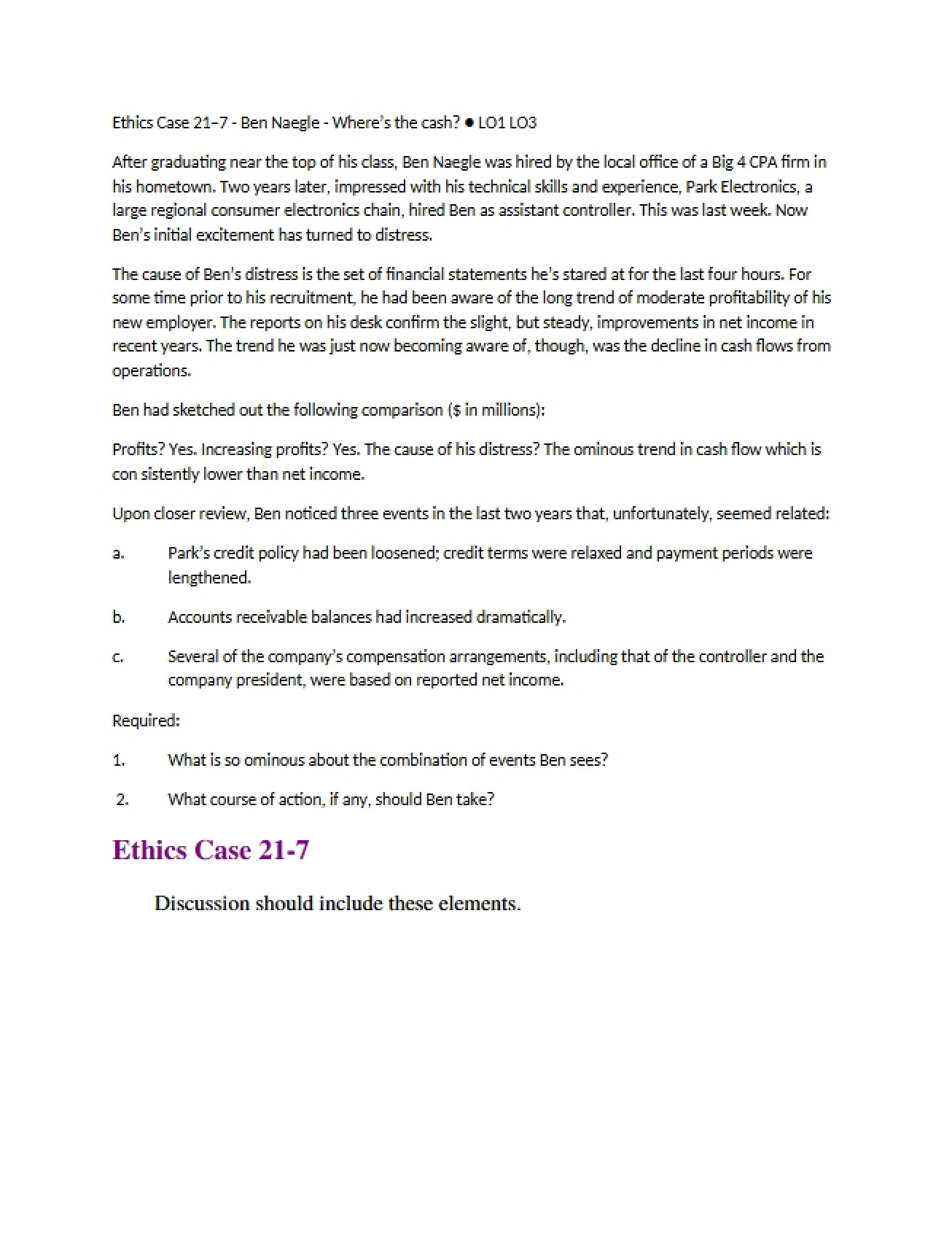 Case Study Ethics