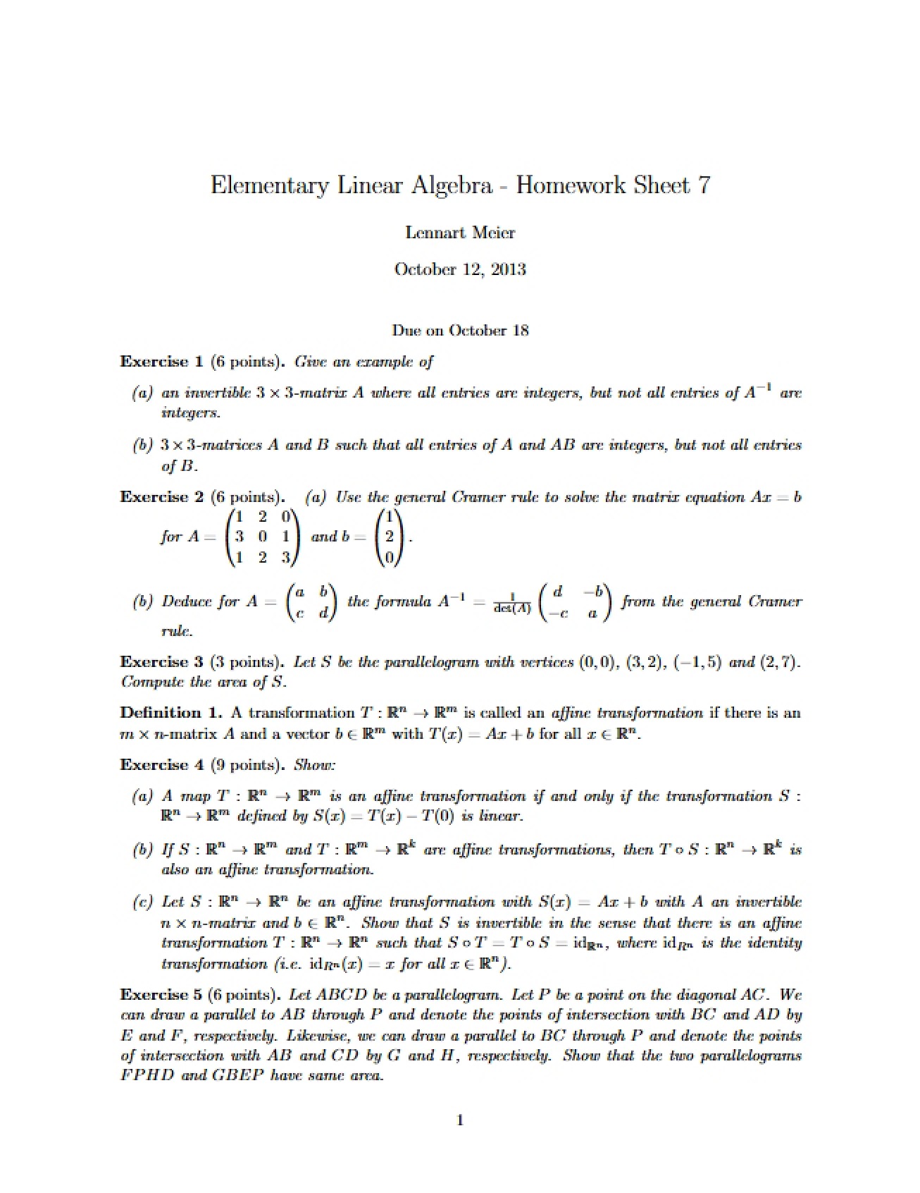 Homework Assignment 7