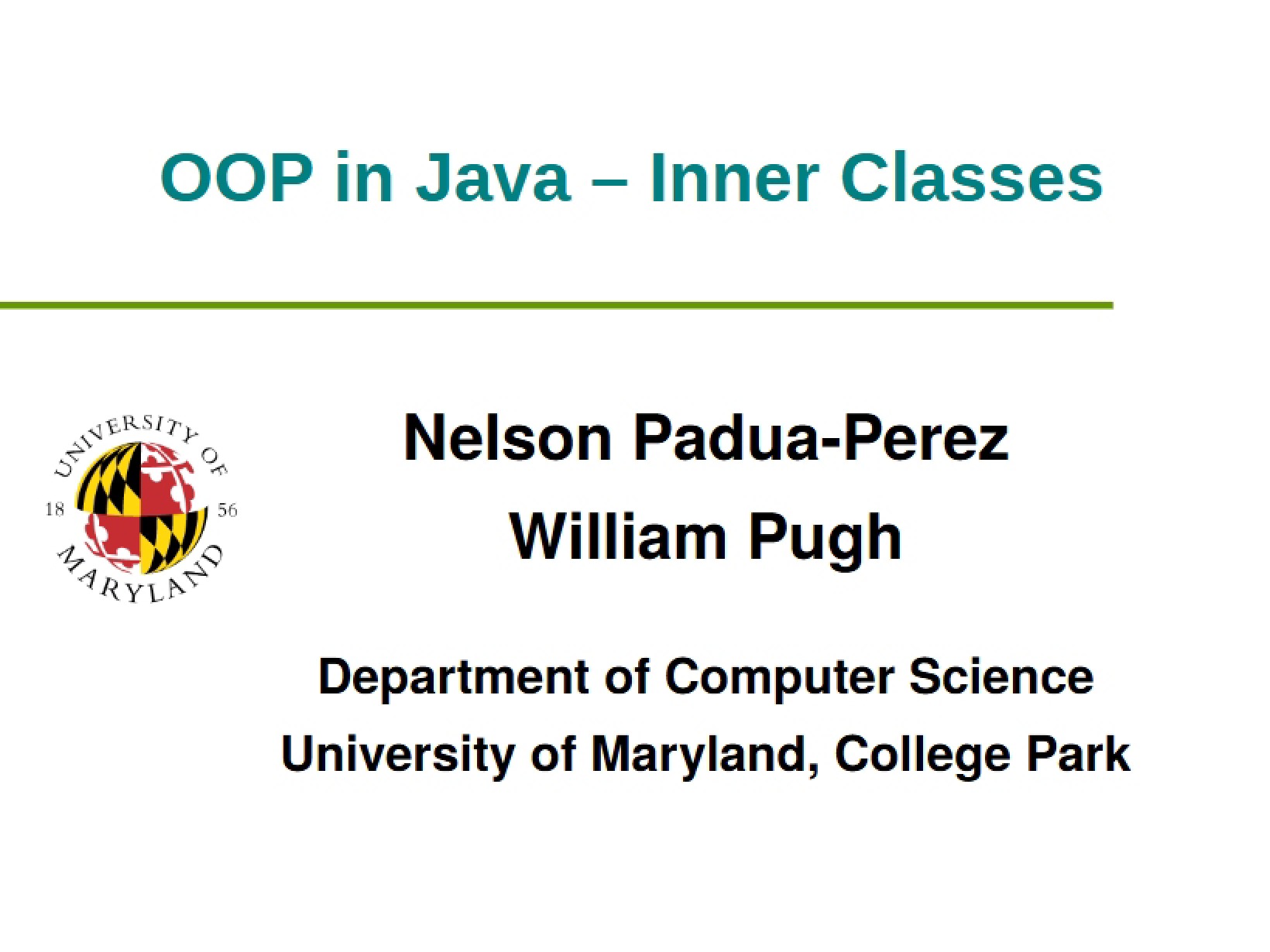 Inner Class Concepts in Java