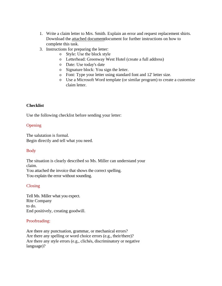 Writing an Effective Claim Letter for Replacement Shirts
