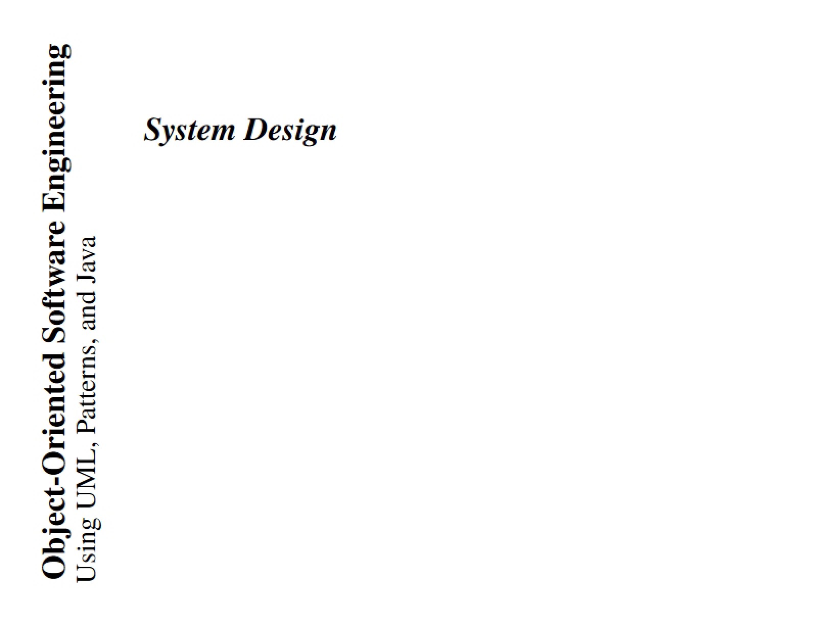 Engineering of Object-Oriented Software