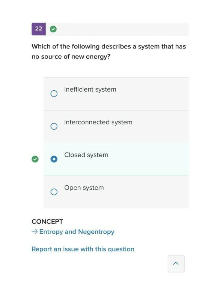 Entropy and Negentropy in Systems