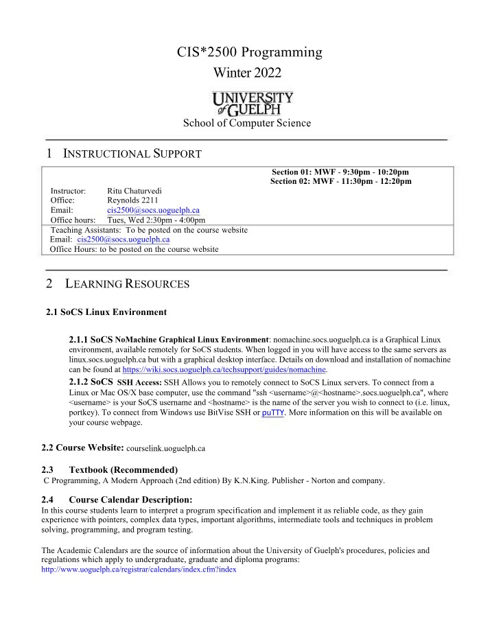 Data Structures - CIS2500 Winter 2022