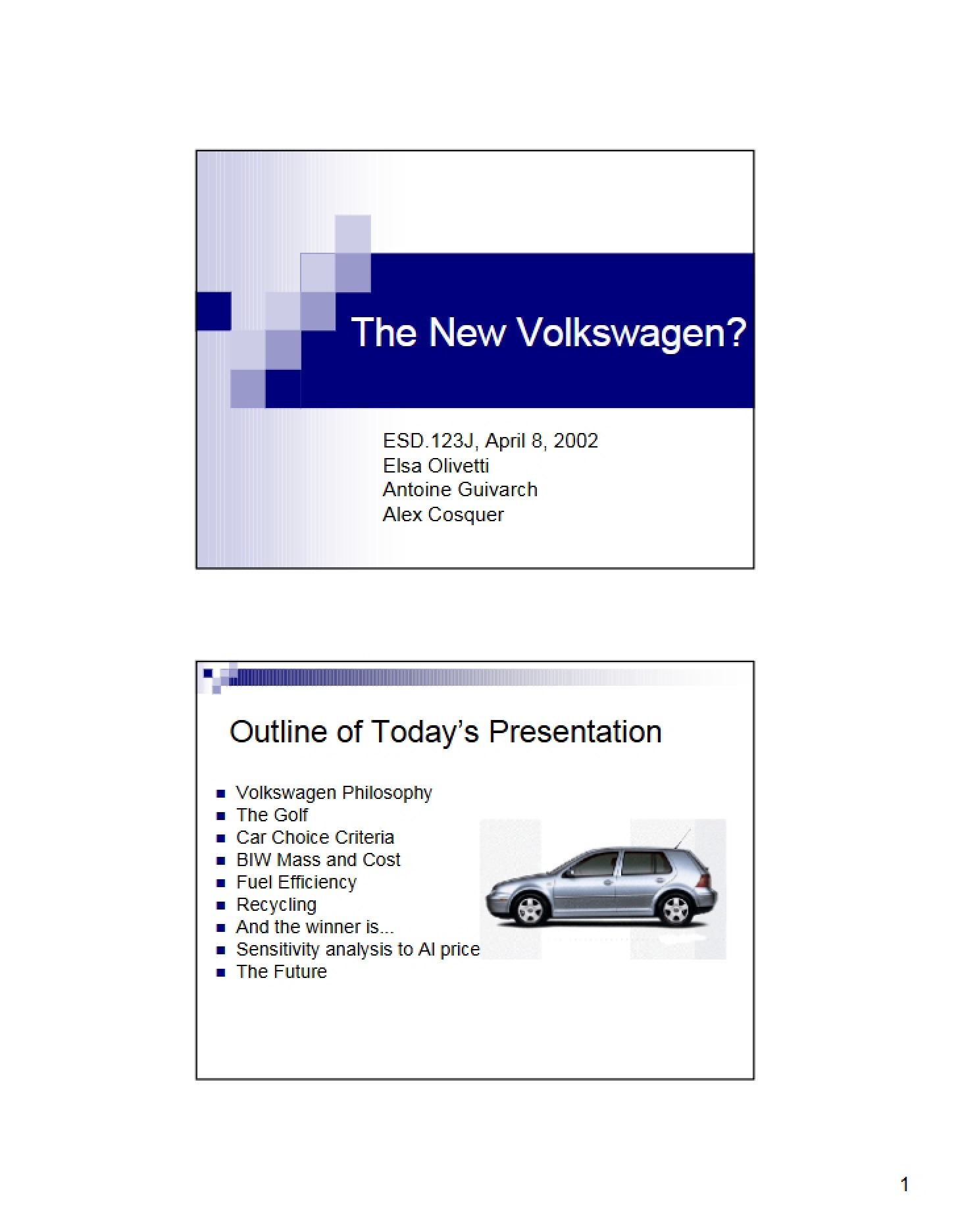 Volkswagen's New Model