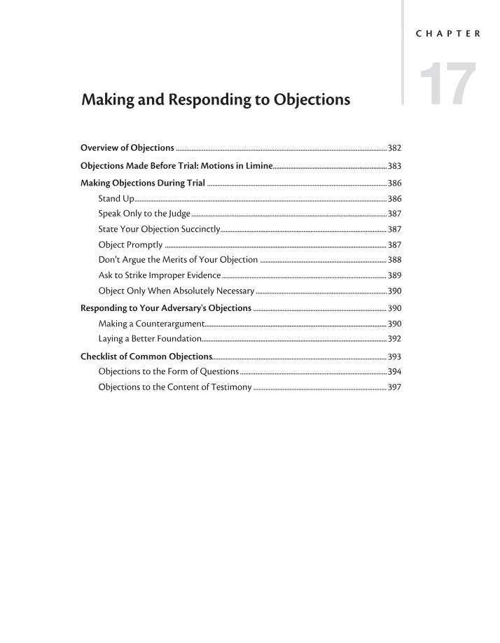 CRJ100 Objections Notes