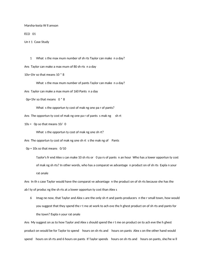 Unit 1 Case Study - ECO2013