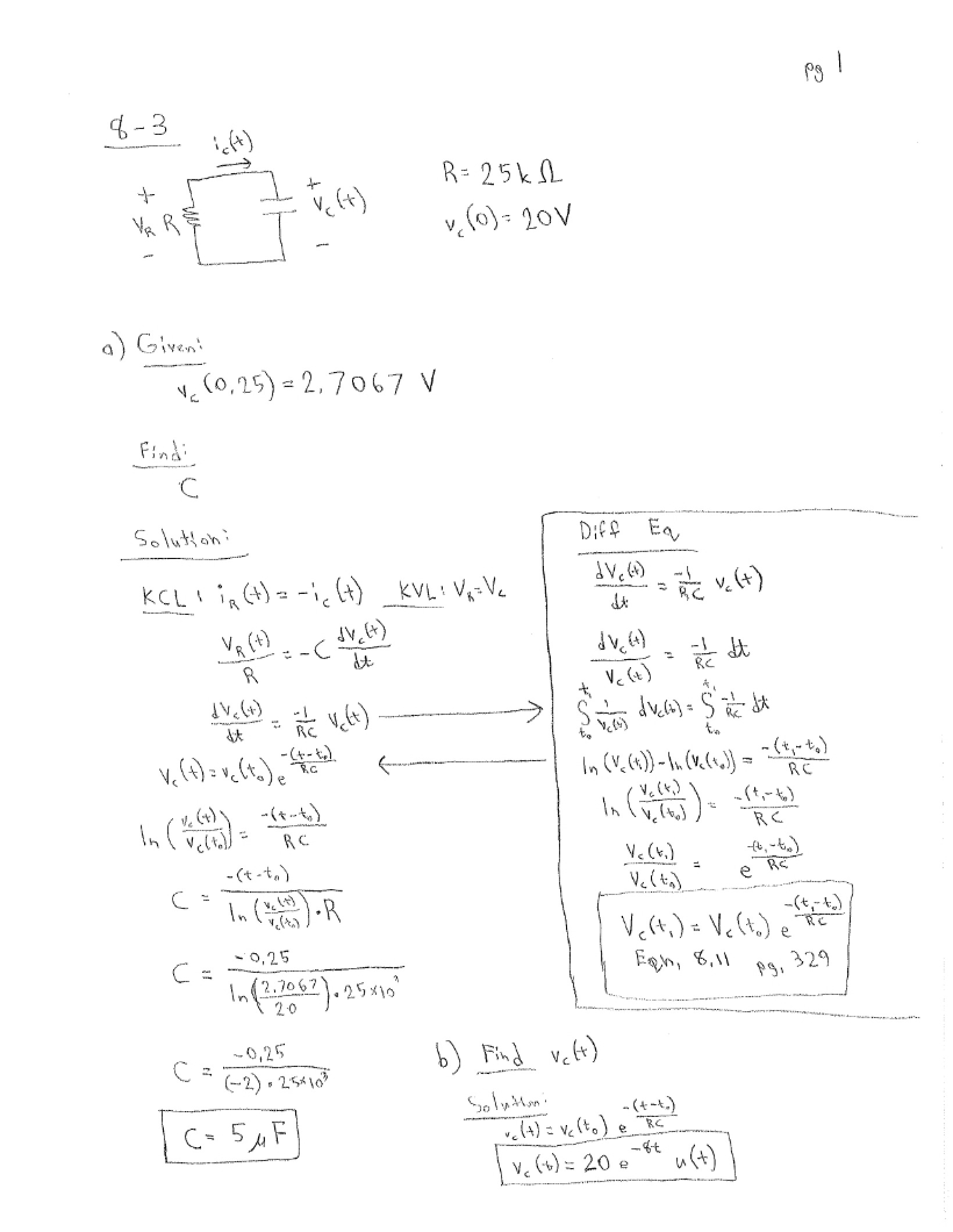 Solutions to Homework Eighteen