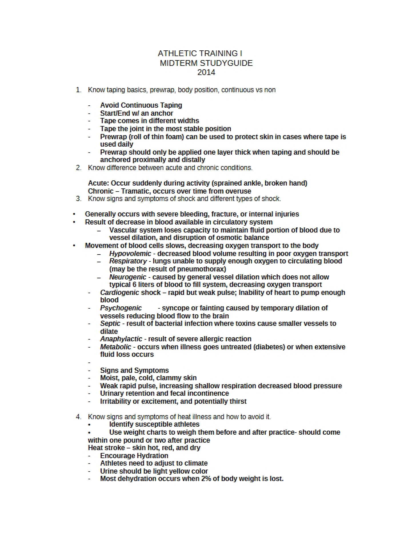 Essential Concepts for the Mid-Point Evaluation