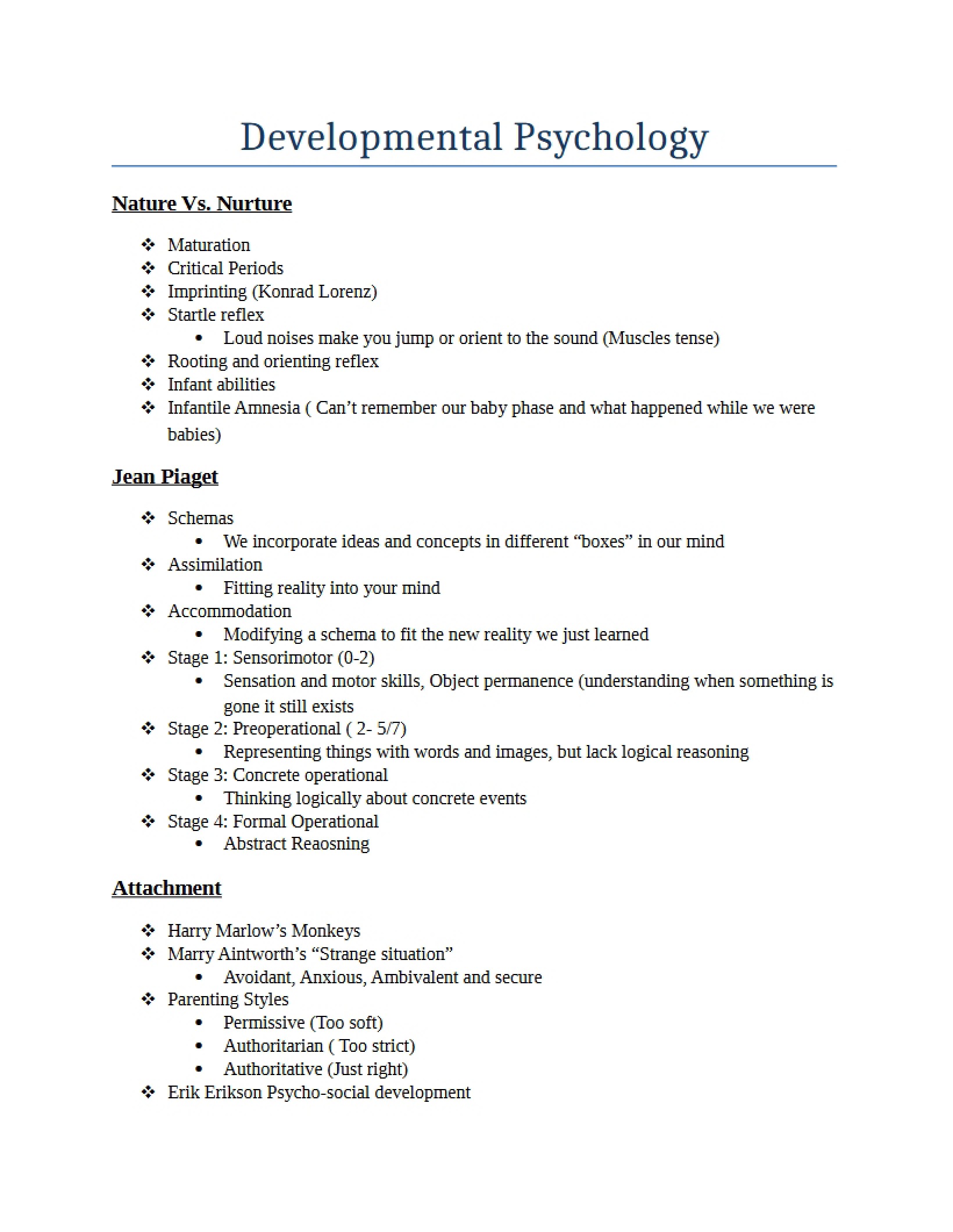 Psychology Chapter 4