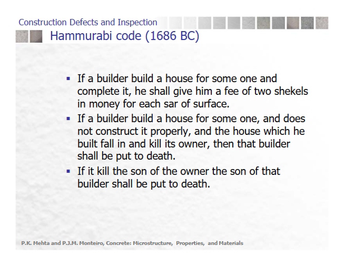 Inspection Protocols and Defect Analysis