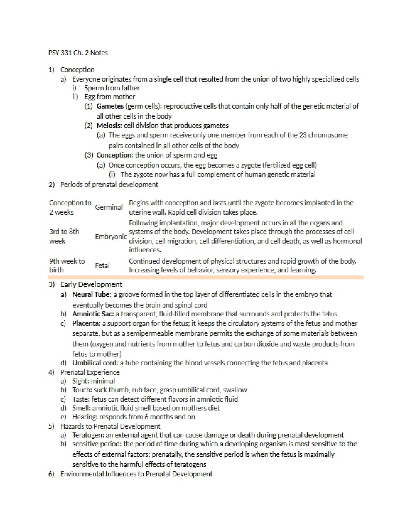 Chapter 2 Notes