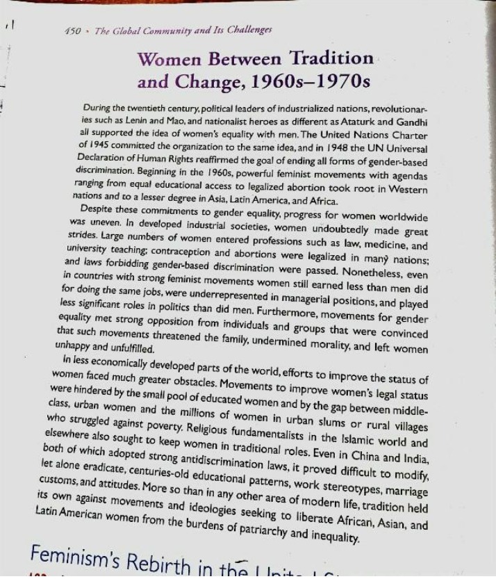 Women in the 1960s-1970s - Tradition, Change, Religion, and Politics