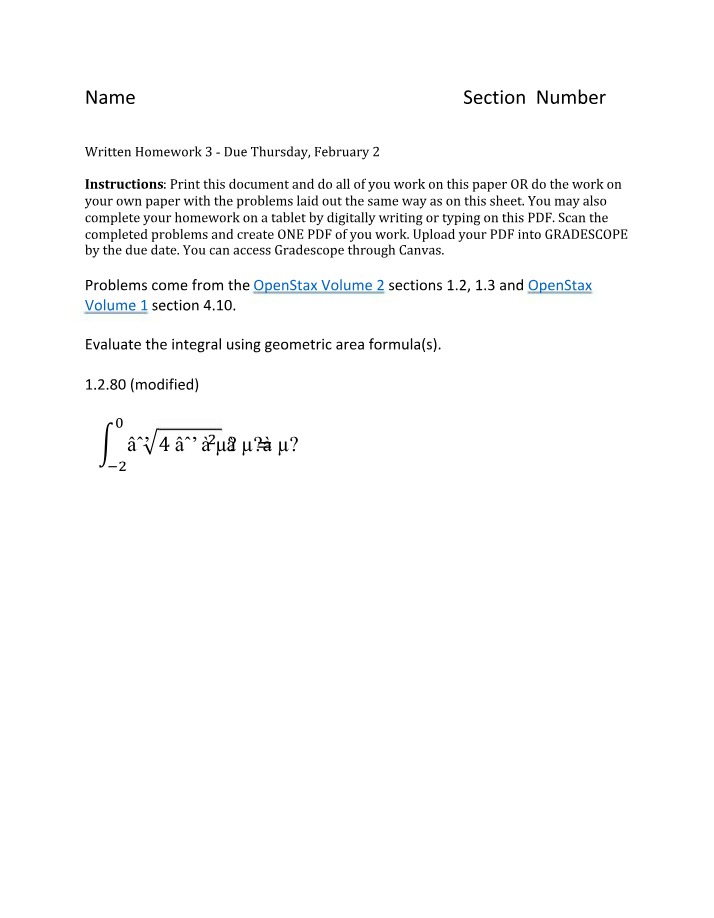 Written Homework 3 Template
