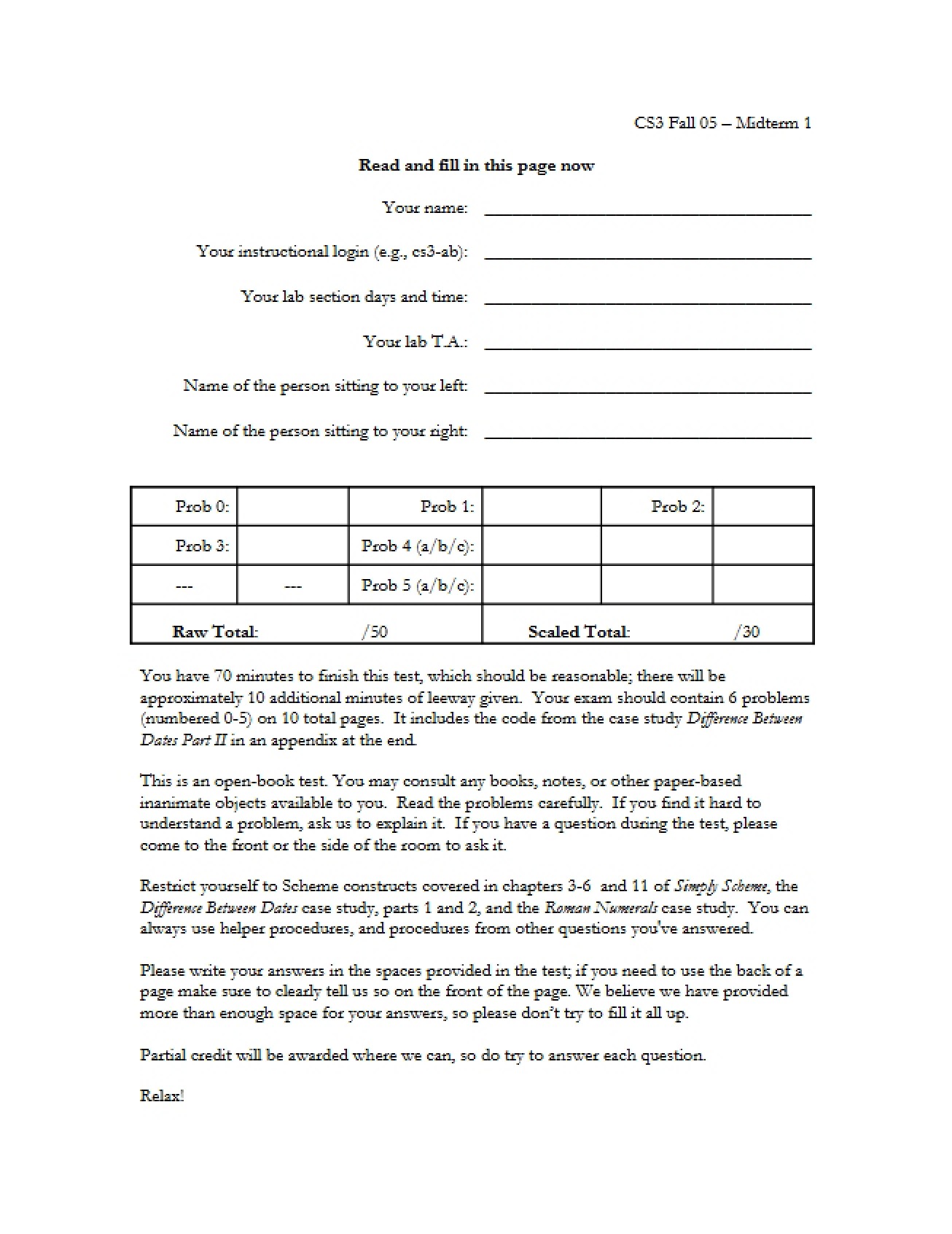 CS3 Midterm Assessment