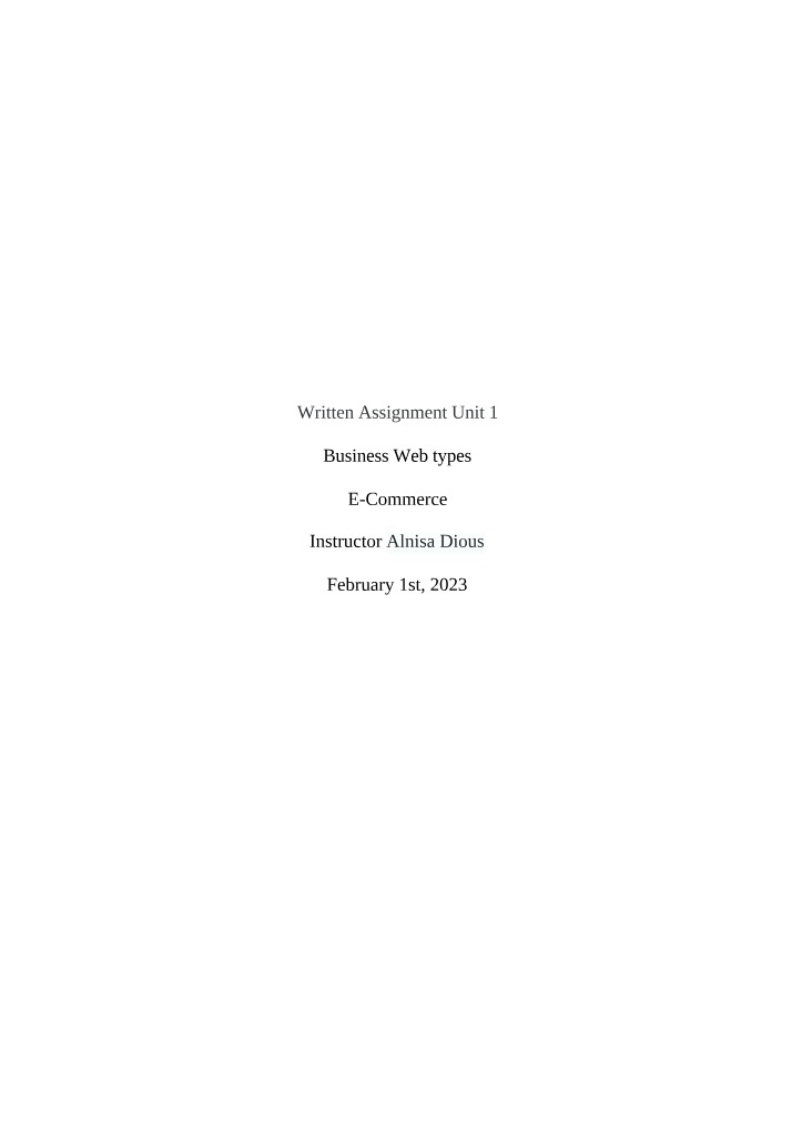 Amazon and eBay Business Web Types Compared