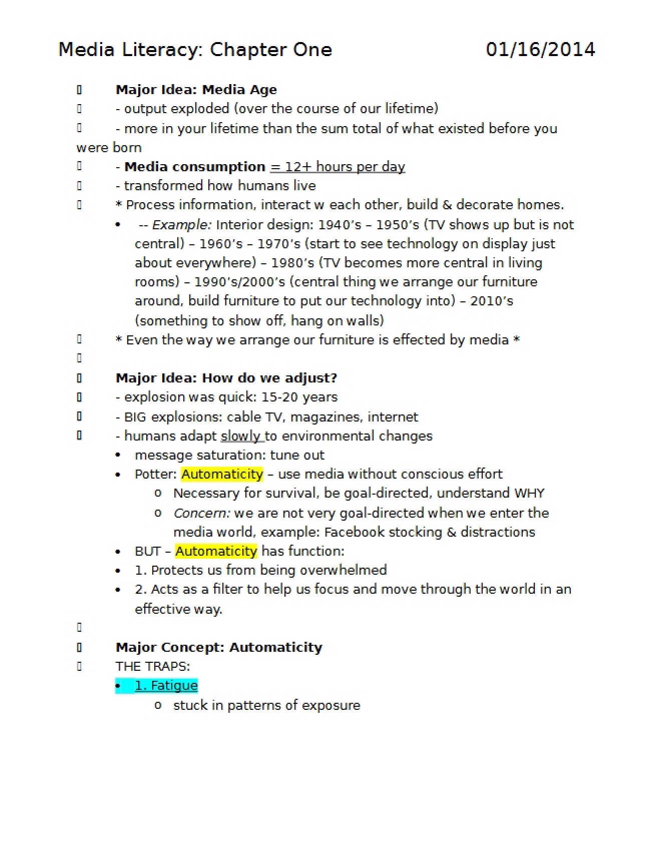 Chapter One and Preface Media Life