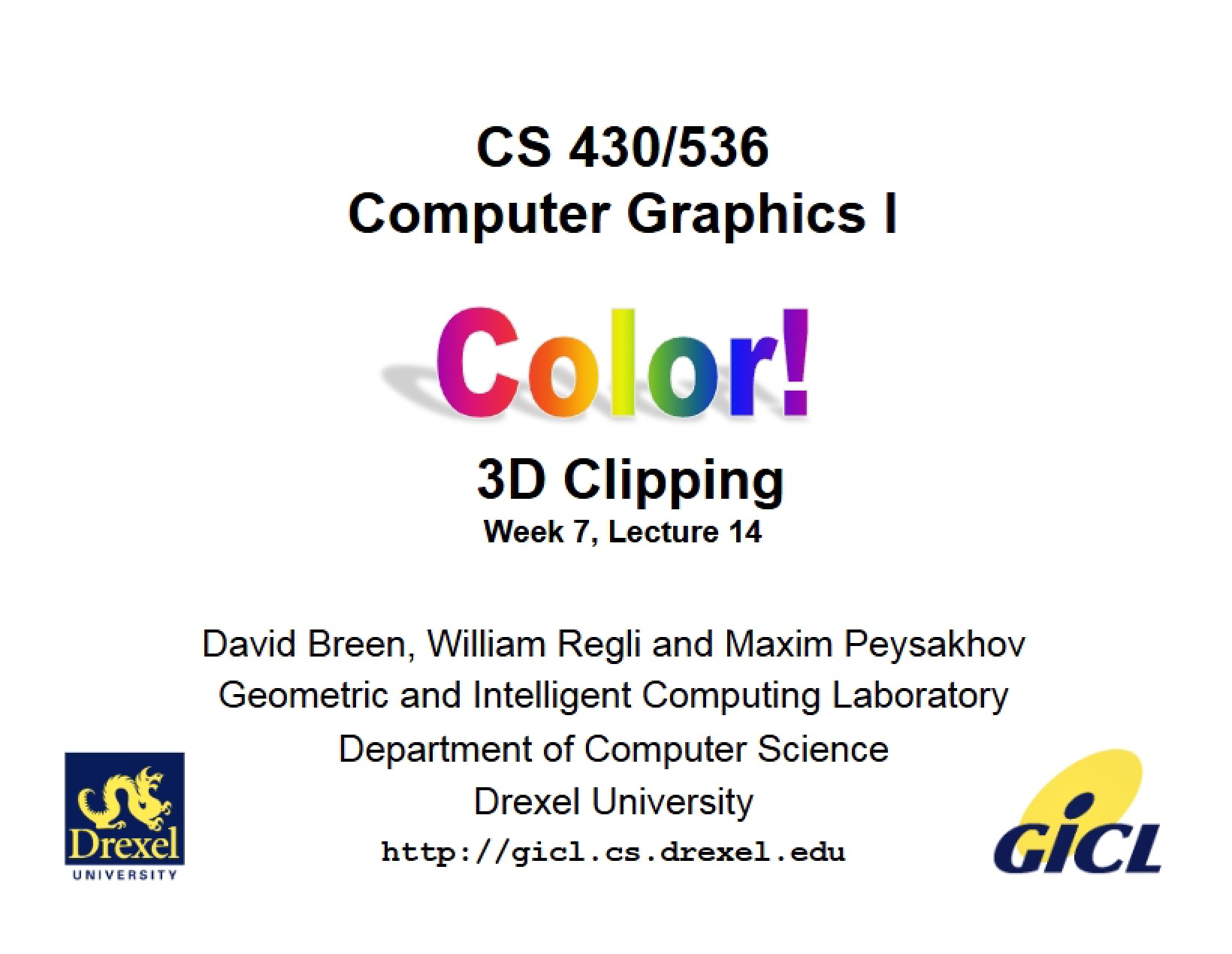 Lecture 14 Color