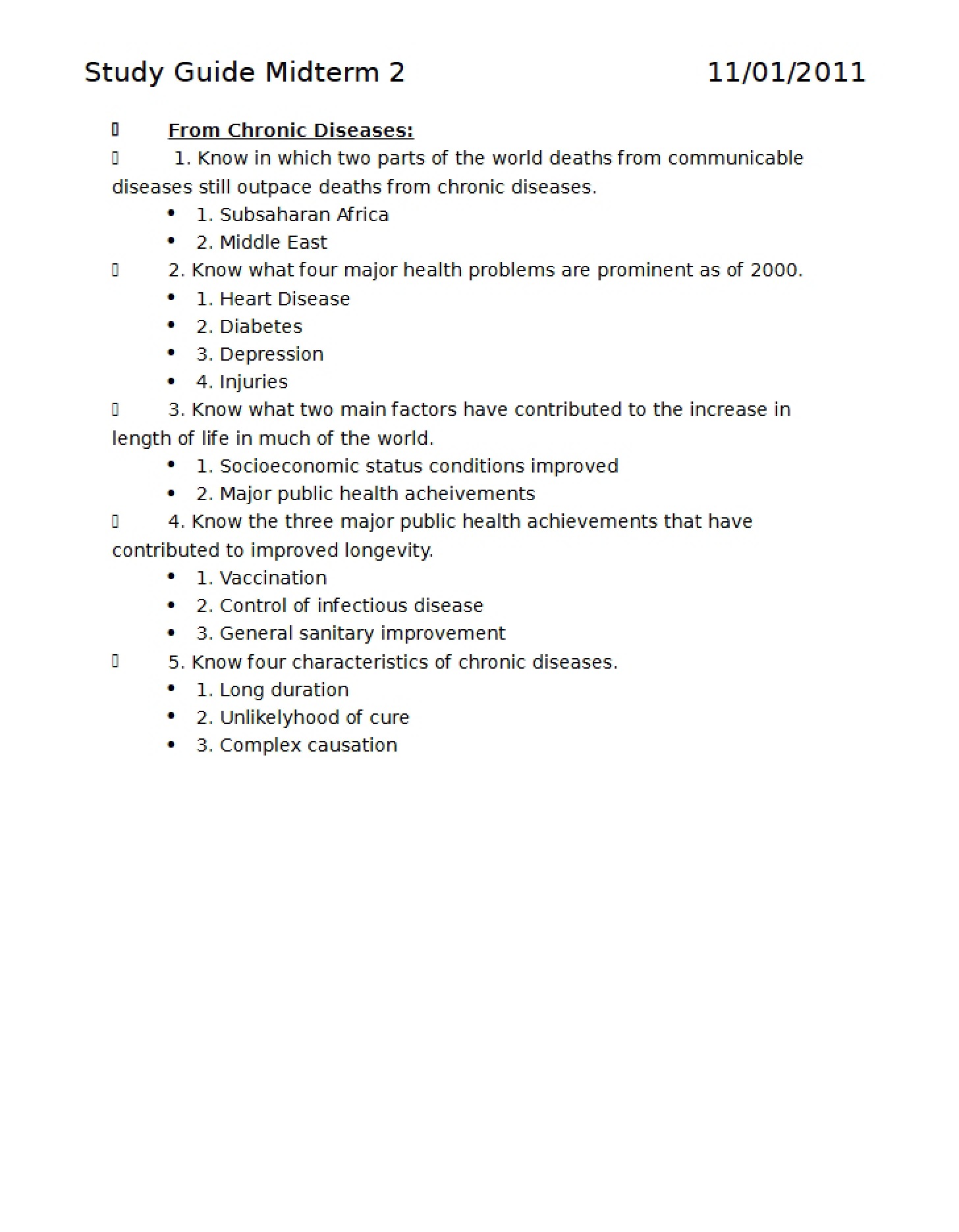 Preparation Guide for Midterm Two