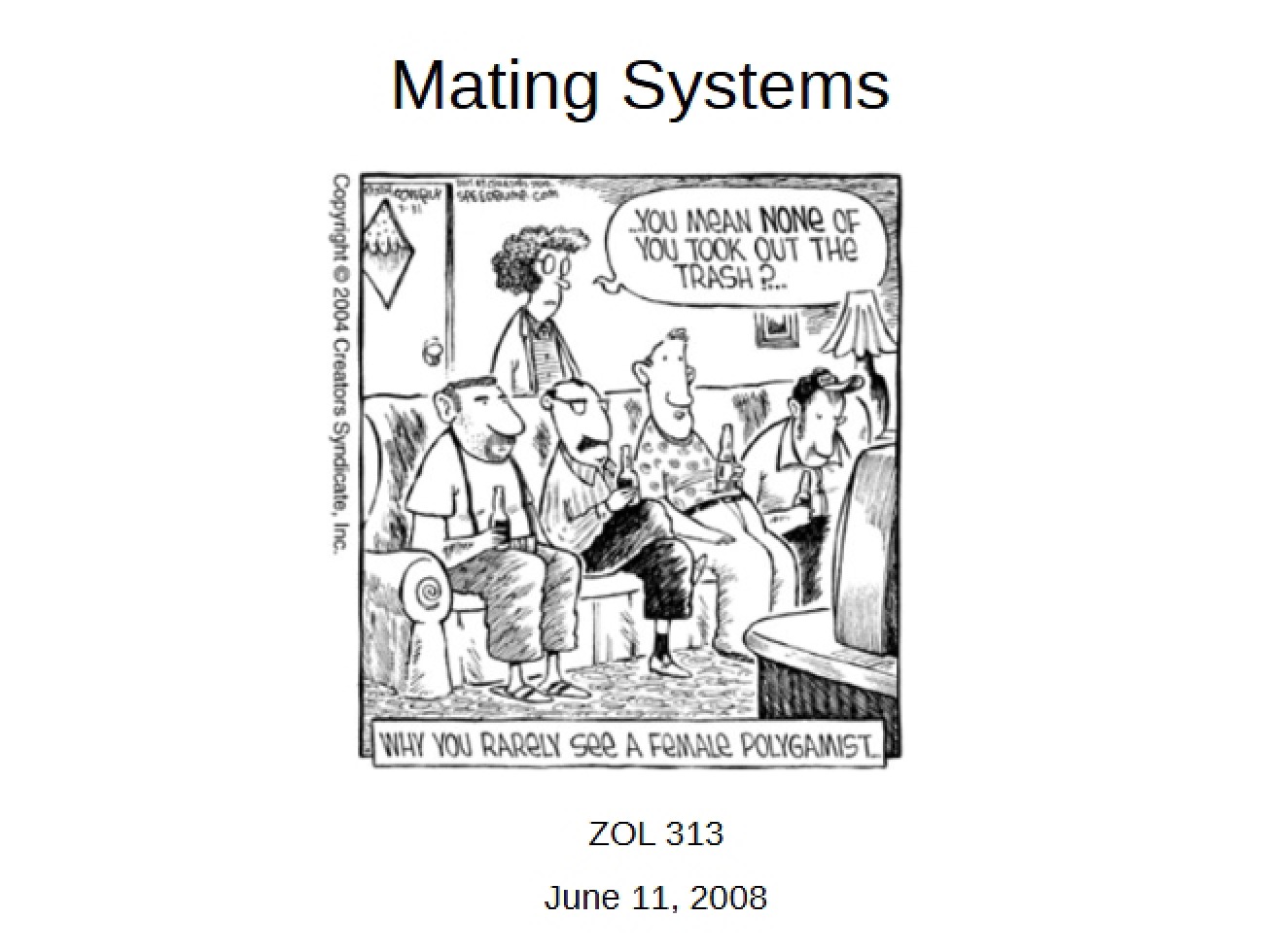 Systems of Mating