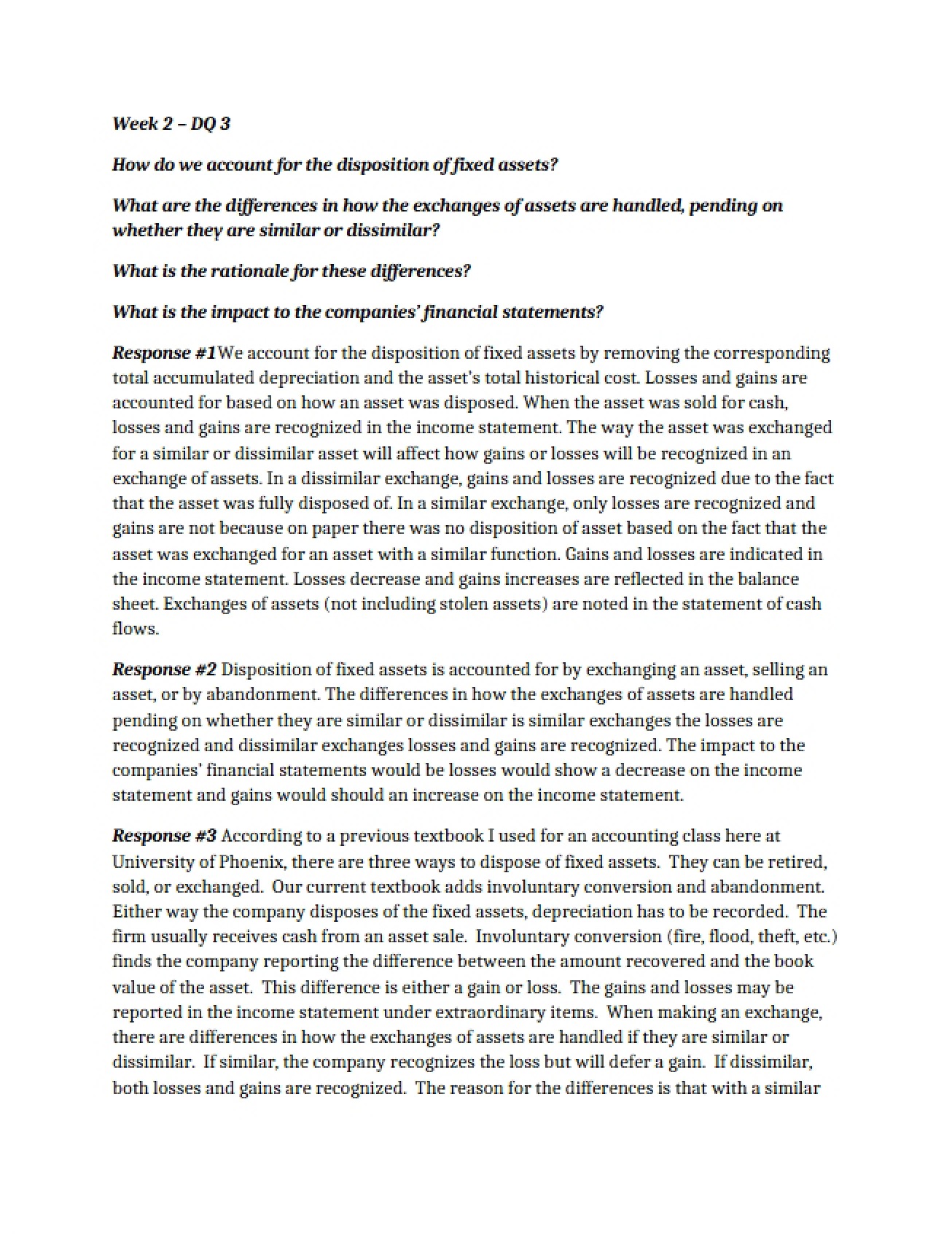 Essay for ACC 422T