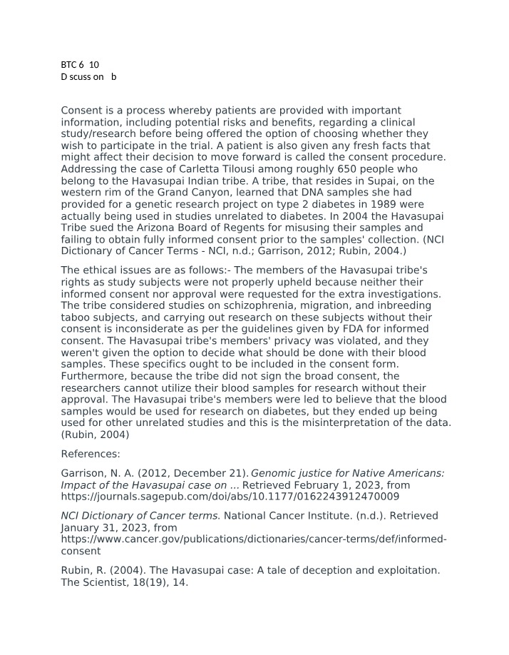 Lessons on the Importance of Informed Consent in Research Studies