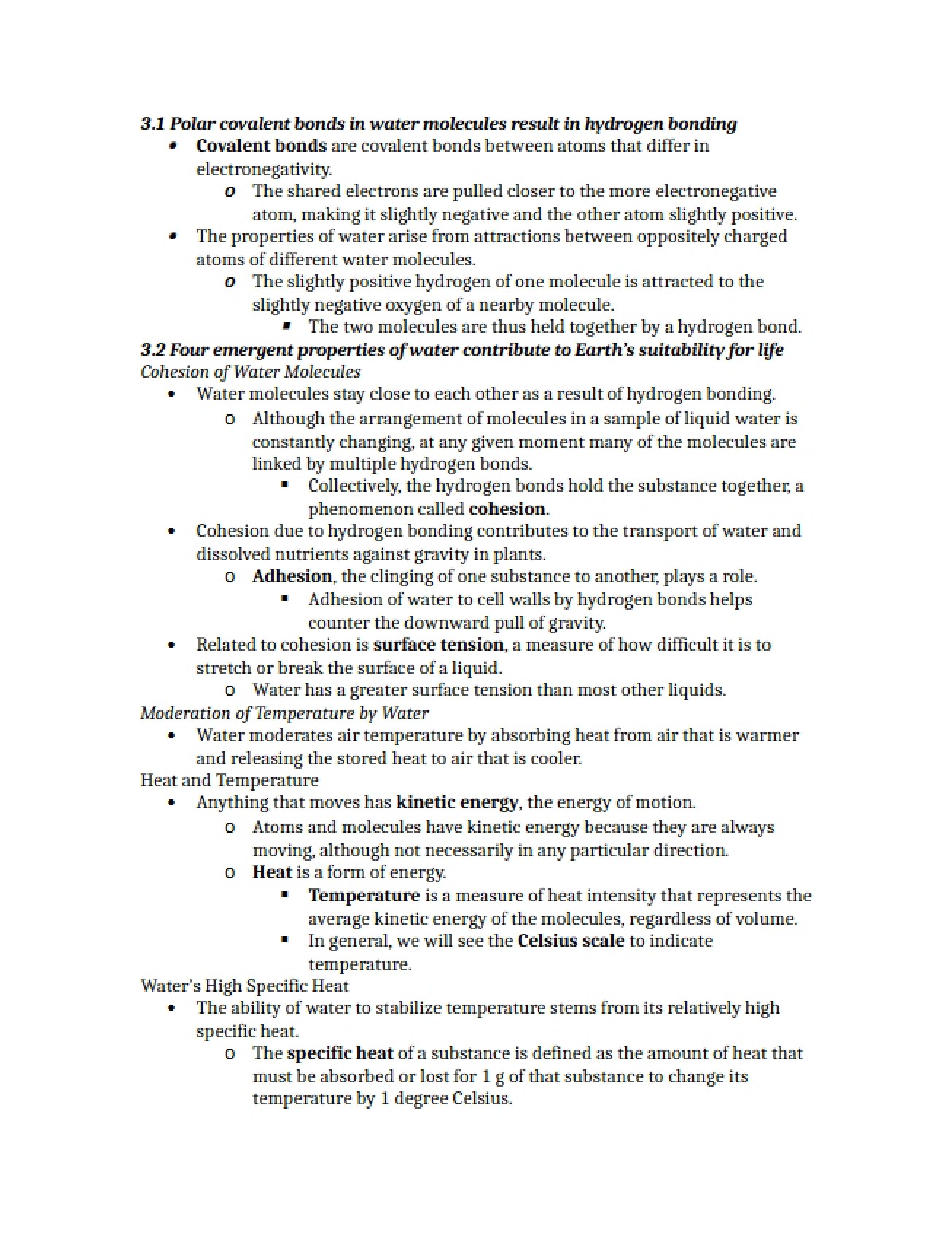 Biology Notes Chapter Three