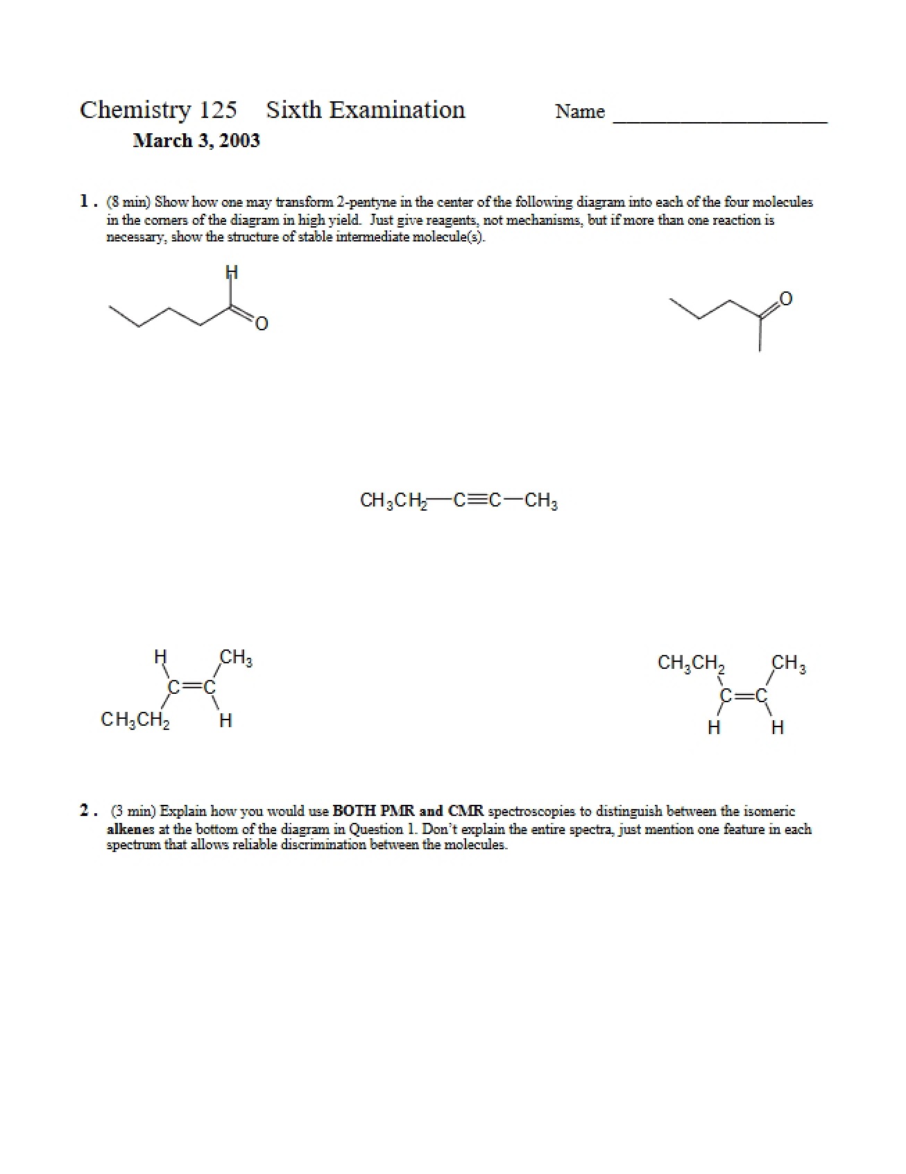 Examination Six