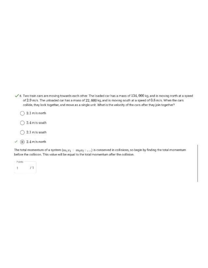 Calculating Train Car Collision Velocity
