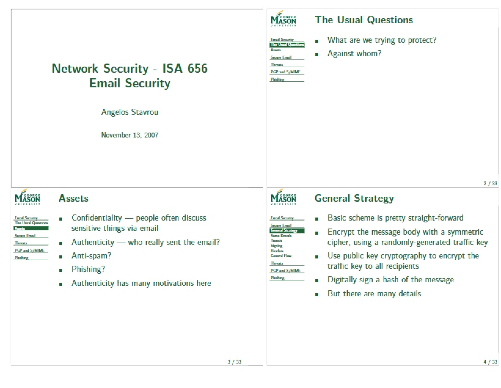 Security for Email