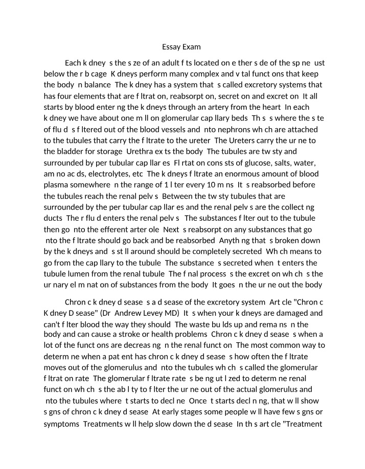 Exam 3 - Essay