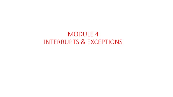 Interrupts and Exceptions - How They Work