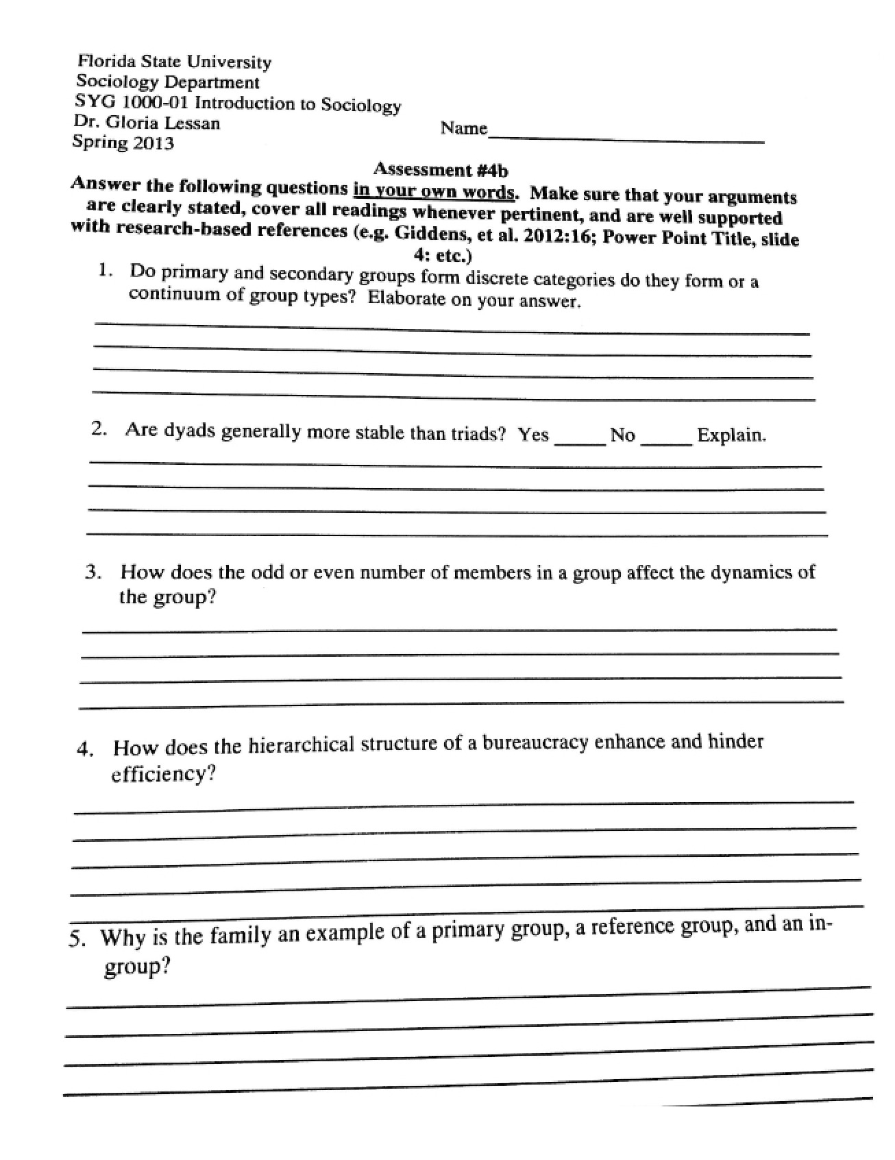 Assessment Four