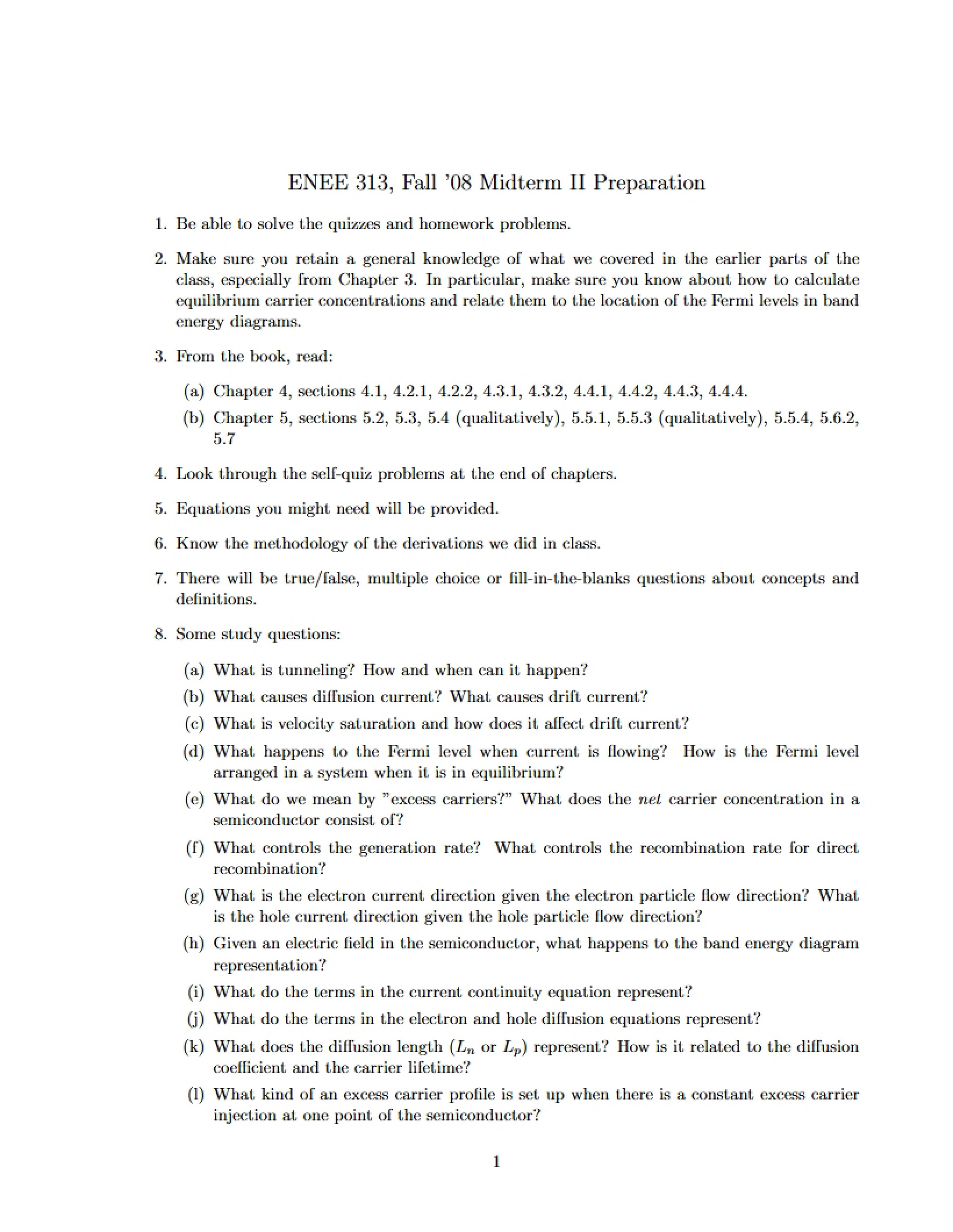 Prep Guide for Midterm 2