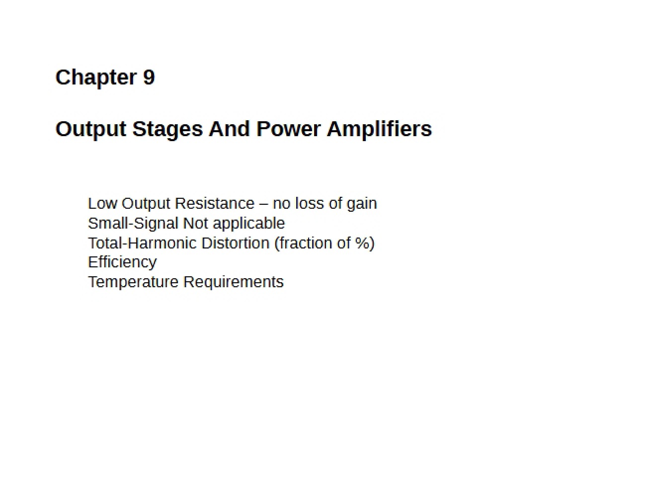 Analog Circuits Chapter Nine